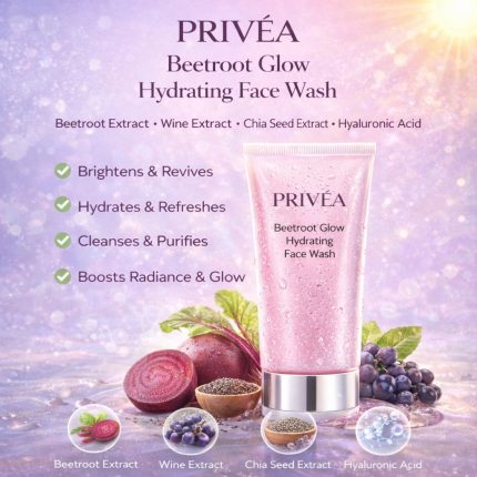 PRIVÉA Beetroot Glow Hydrating Face Wash